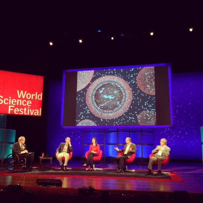 Keeping the conversation flowing at World Science Festival 2014. Image credit: author's own.